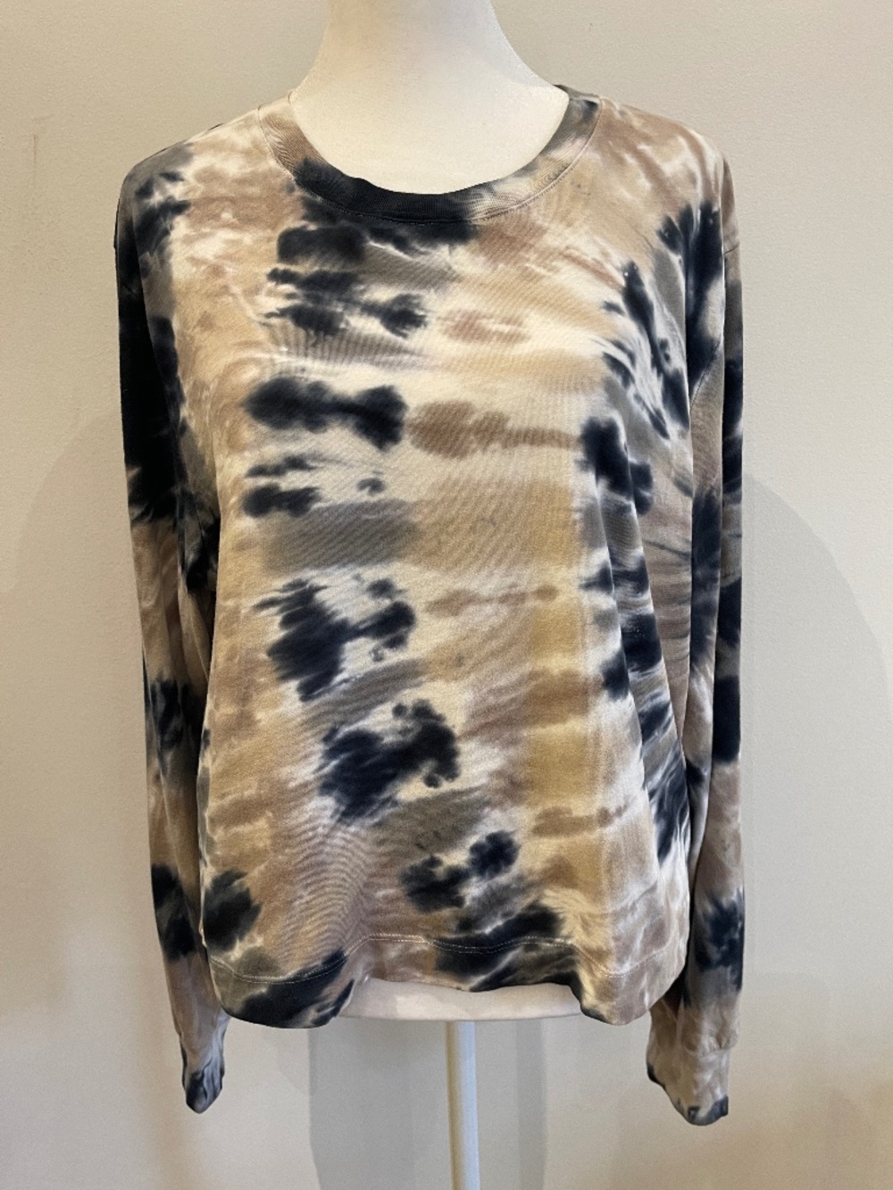 Wilfred Free Long-Sleeved Tie-Dyed Top Size Large